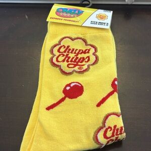 Chupa Chups Yellow & Red Crazy Socks